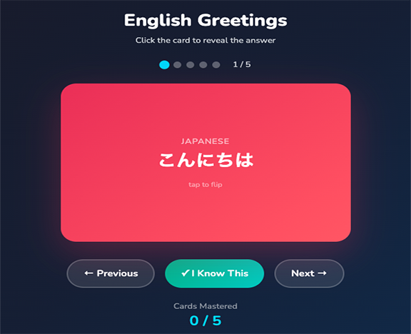 AI Vocabulary Flashcards